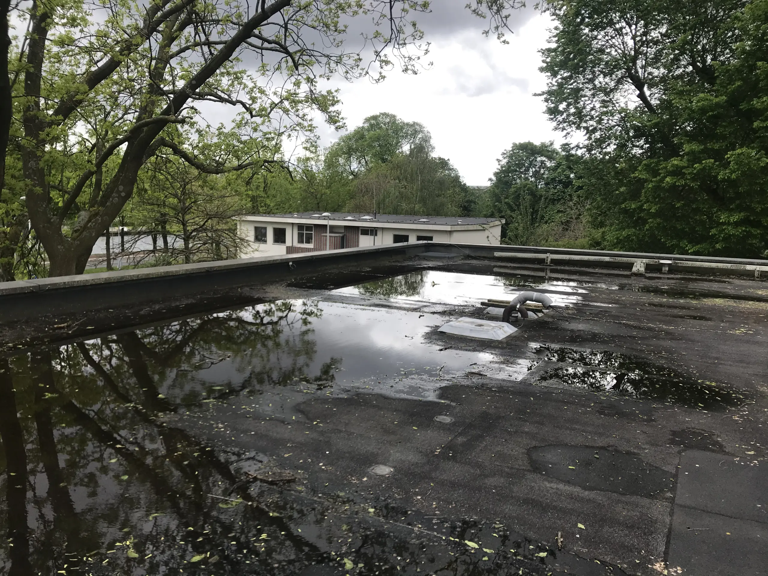 Tolhuistuin Poortgebouw voor dakrenovatie met groen