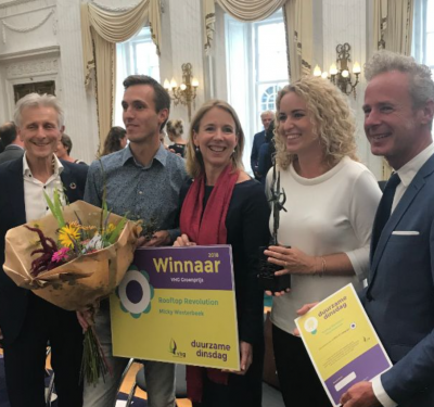 Rooftop Revolution wint VHG Groenprijs op Duurzame Dinsdag
